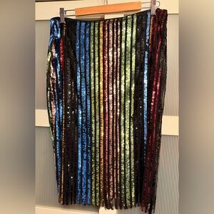 New York & Company Vibrant Sequin Pencil Skirt